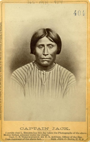 Kintpuash, known as Captain Jack, photographed as a prisoner of war in 1873